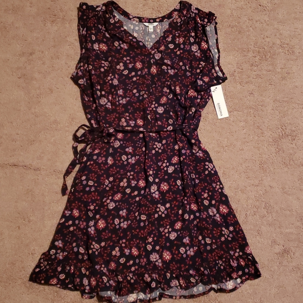Floral ruffled dress